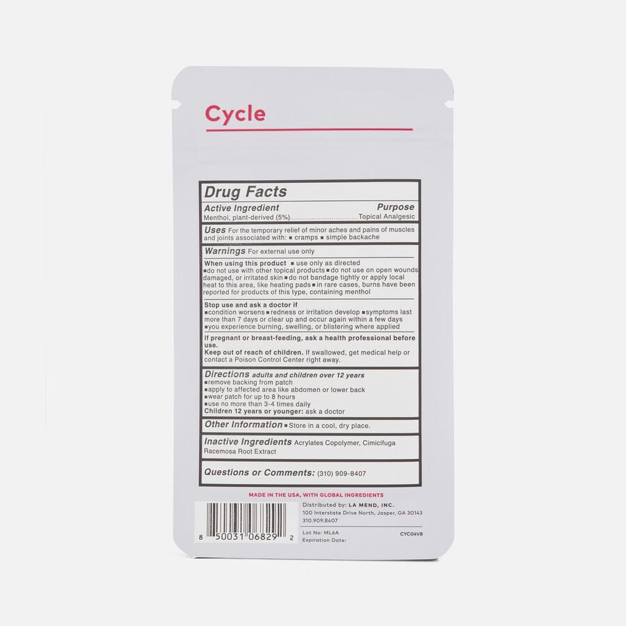 The Good Patch® Cycle - Pain Patch,  4 ct., , large image number 1