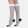 VIM & VIGR Cotton Compression Socks, Pinstripe, Cream and Black, 30-40 mmHg, , large image number 0