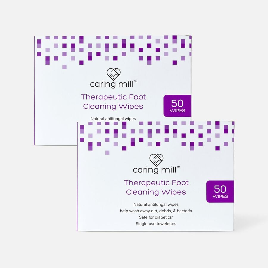 Caring Mill™ Therapeutic Antifungal Foot Wipes, 50 ct. (2-Pack), , large image number 0