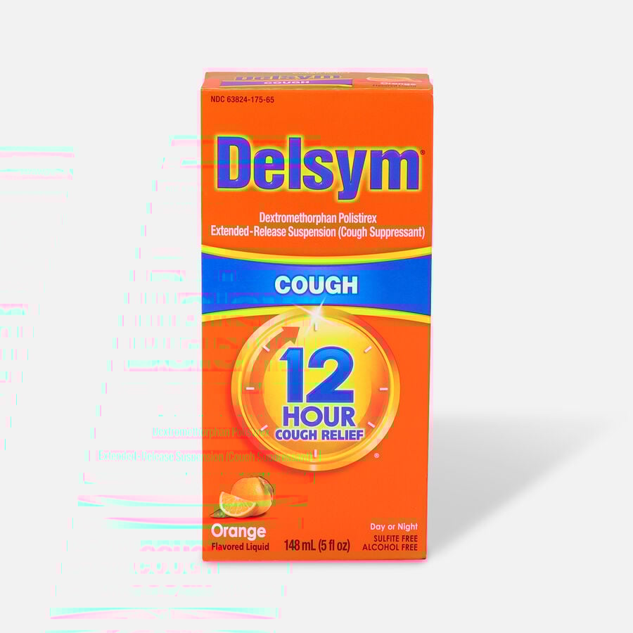 Delsym Adult Liquid, Orange with Dosage Cup, 5 oz., , large image number 0
