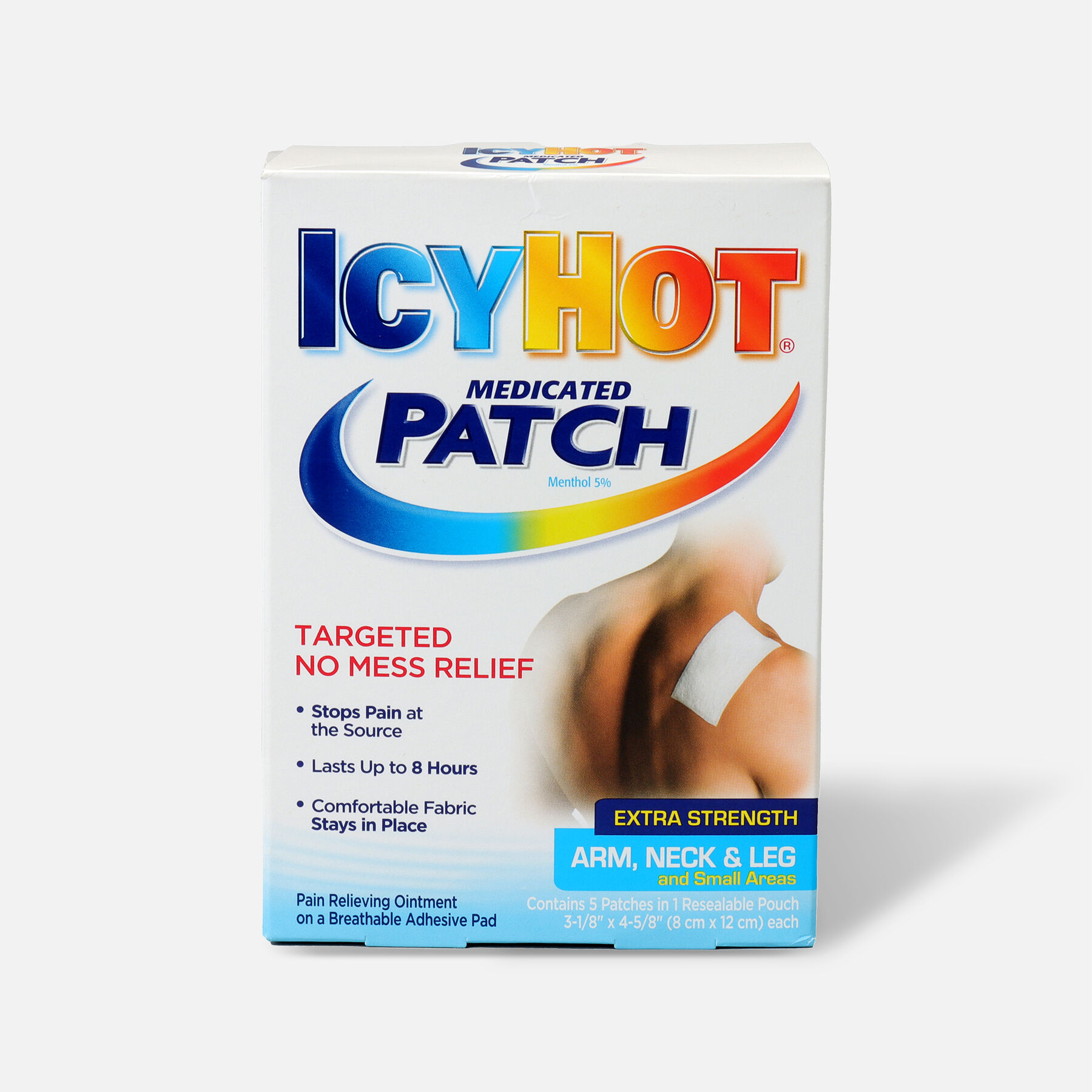 Icy Hot Extra Arms Neck Leg Patch, 5 ea