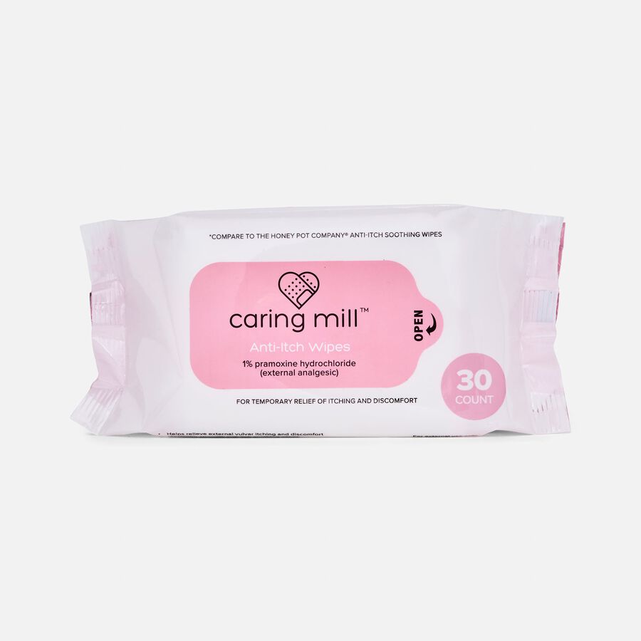 Caring Mill™ Anti-Itch Feminine Wipes, 30 ct., , large image number 0