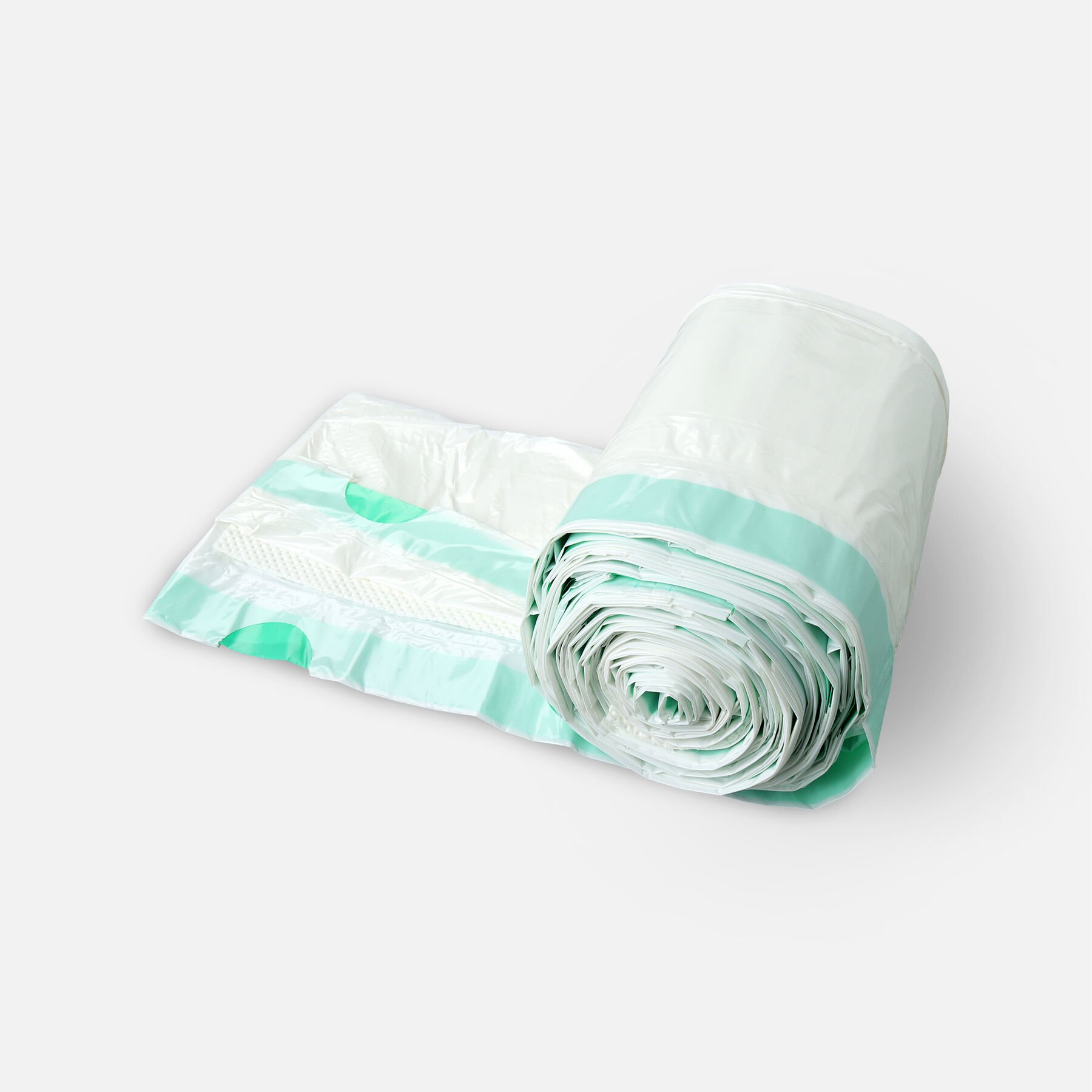 Carebag Commode Liners with Super Absorbent Pad, 20 bags