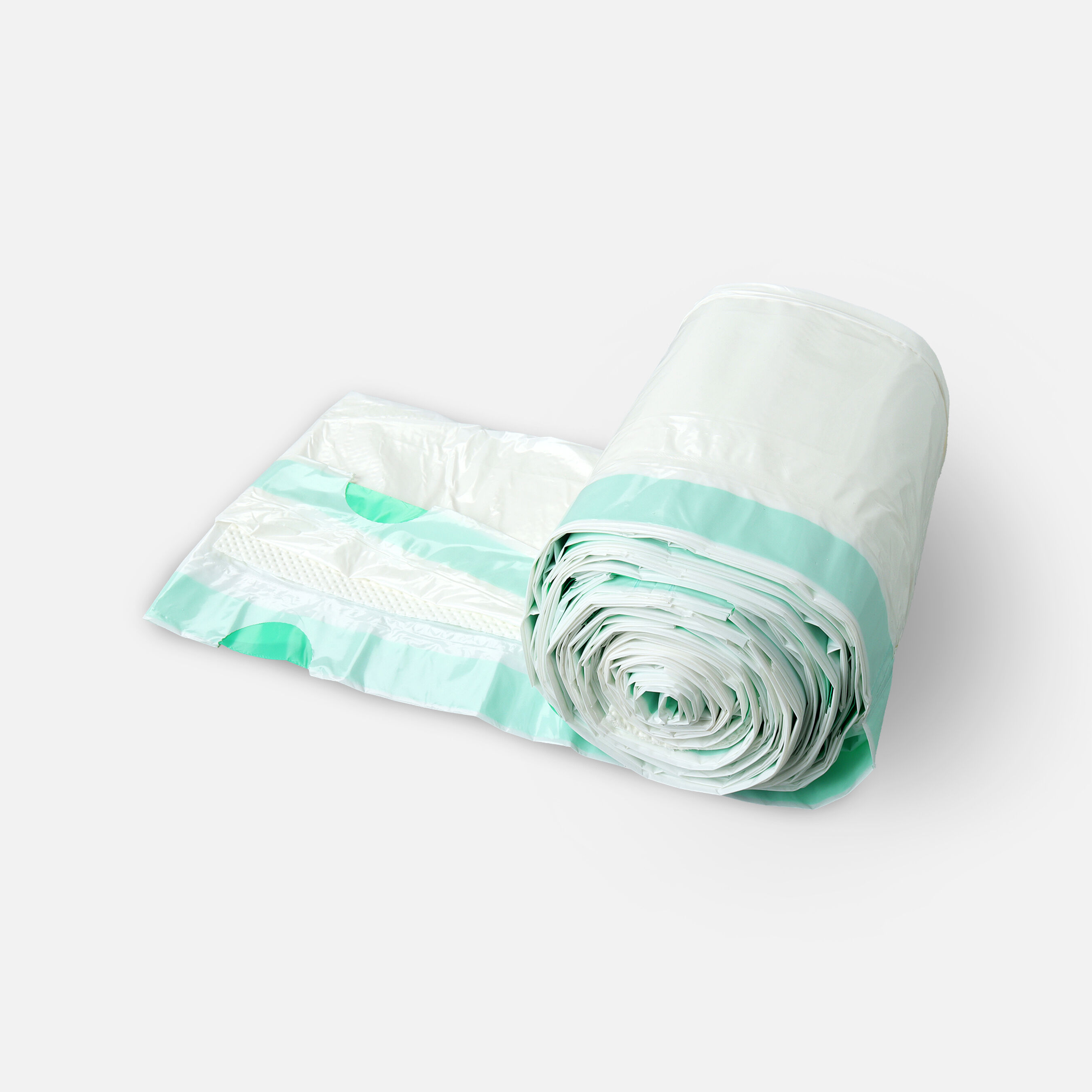 Carebag Commode Liners with Super Absorbent Pad, 20 bags