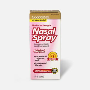 GoodSense® Oxymetazoline HCl 0.05% Nasal Allergy Spray for Sinus Relief and Allergy Relief