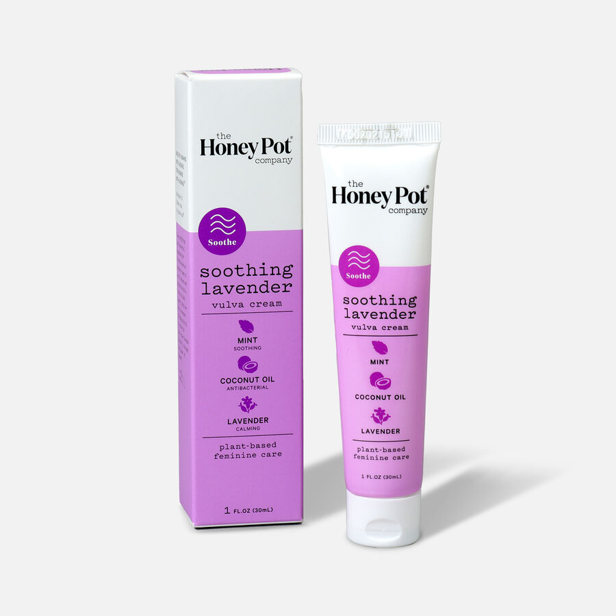 The Honey Pot Herbal Soothing Lavender Vulva Cream, , large image number 3
