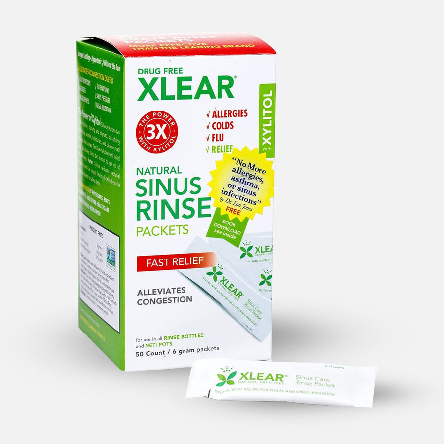 XLEAR Natural Sinus Rinse Packets, 50 ct., , large image number 0