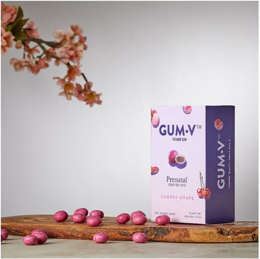 Zahler GumV Prenatal Vitamins, Chewable Prenatal Gum, Kosher, 30
