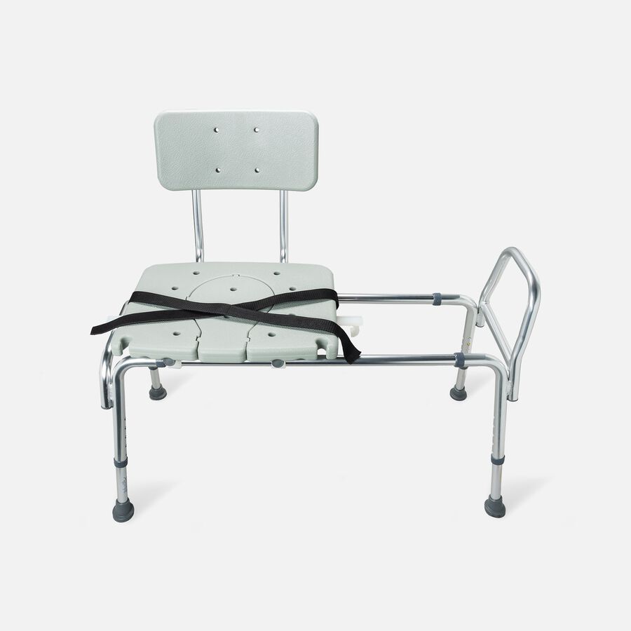 DMI® Sliding Transfer Bench Shower Chair with Cut-Out Seat, , large image number 3