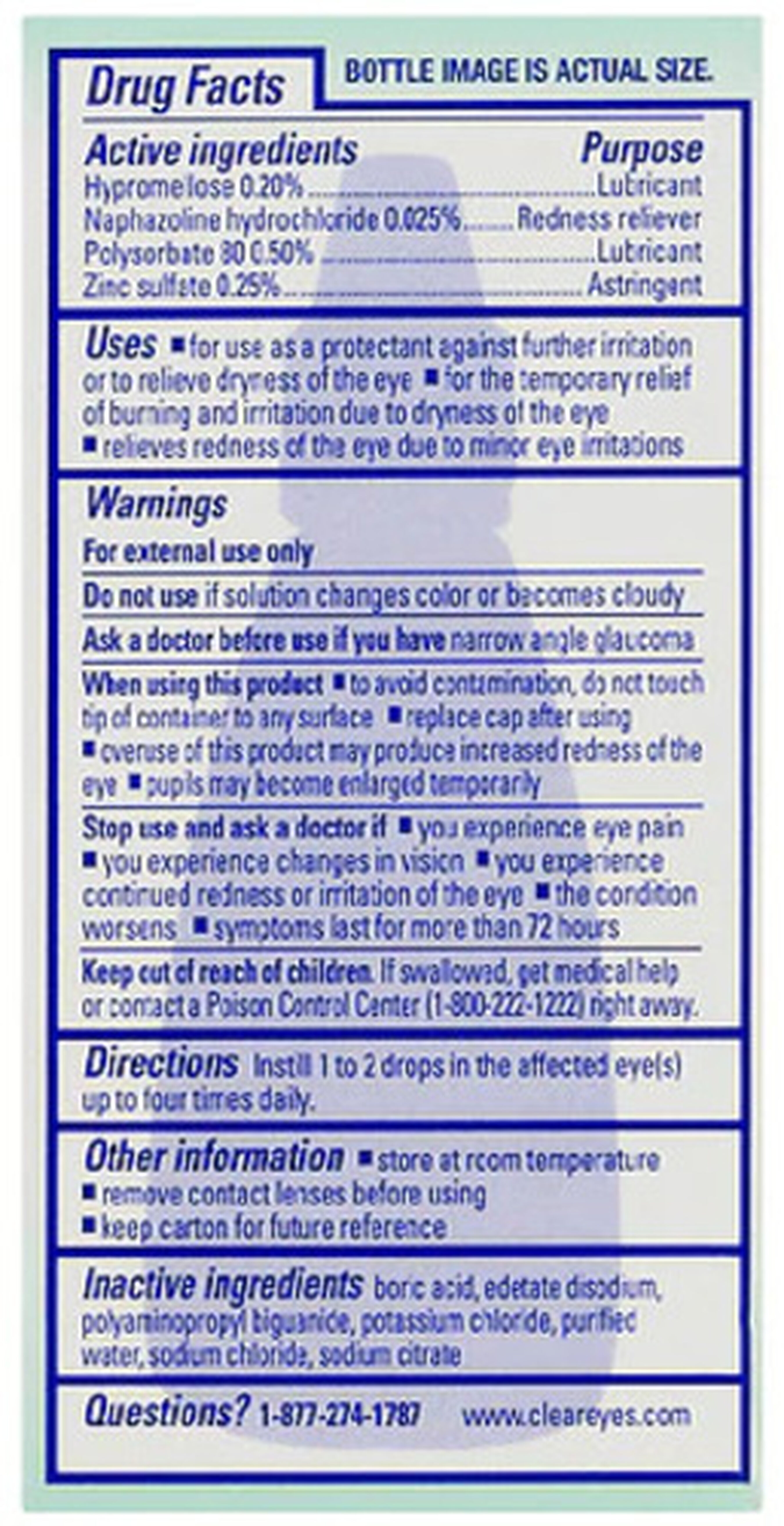 Clear Eyes Complete 7 Symptom Relief Drops, .5 oz