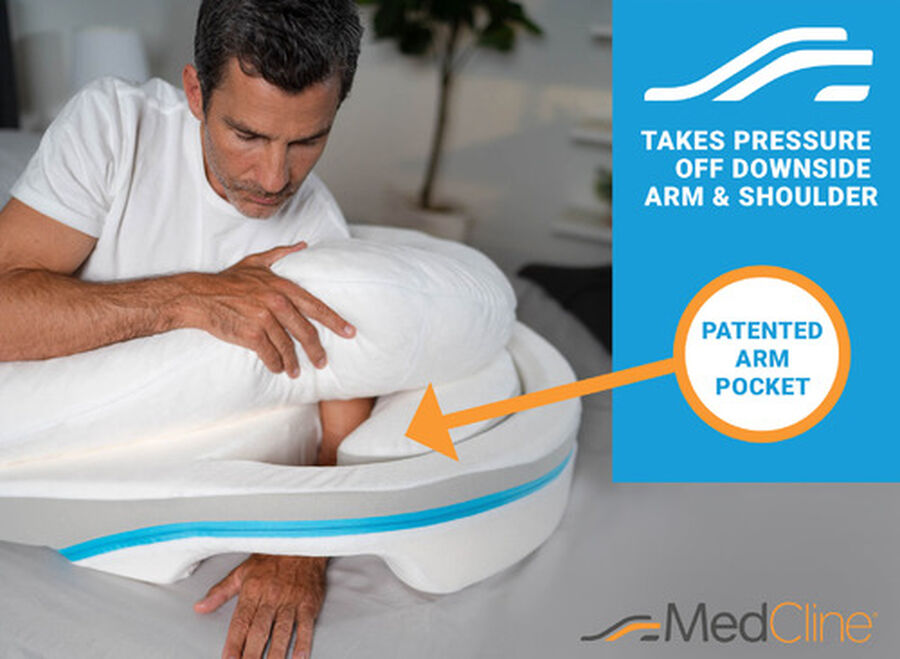 MedCline Shoulder Relief Pillow System + Extra Cases, Size Large, , large image number 6