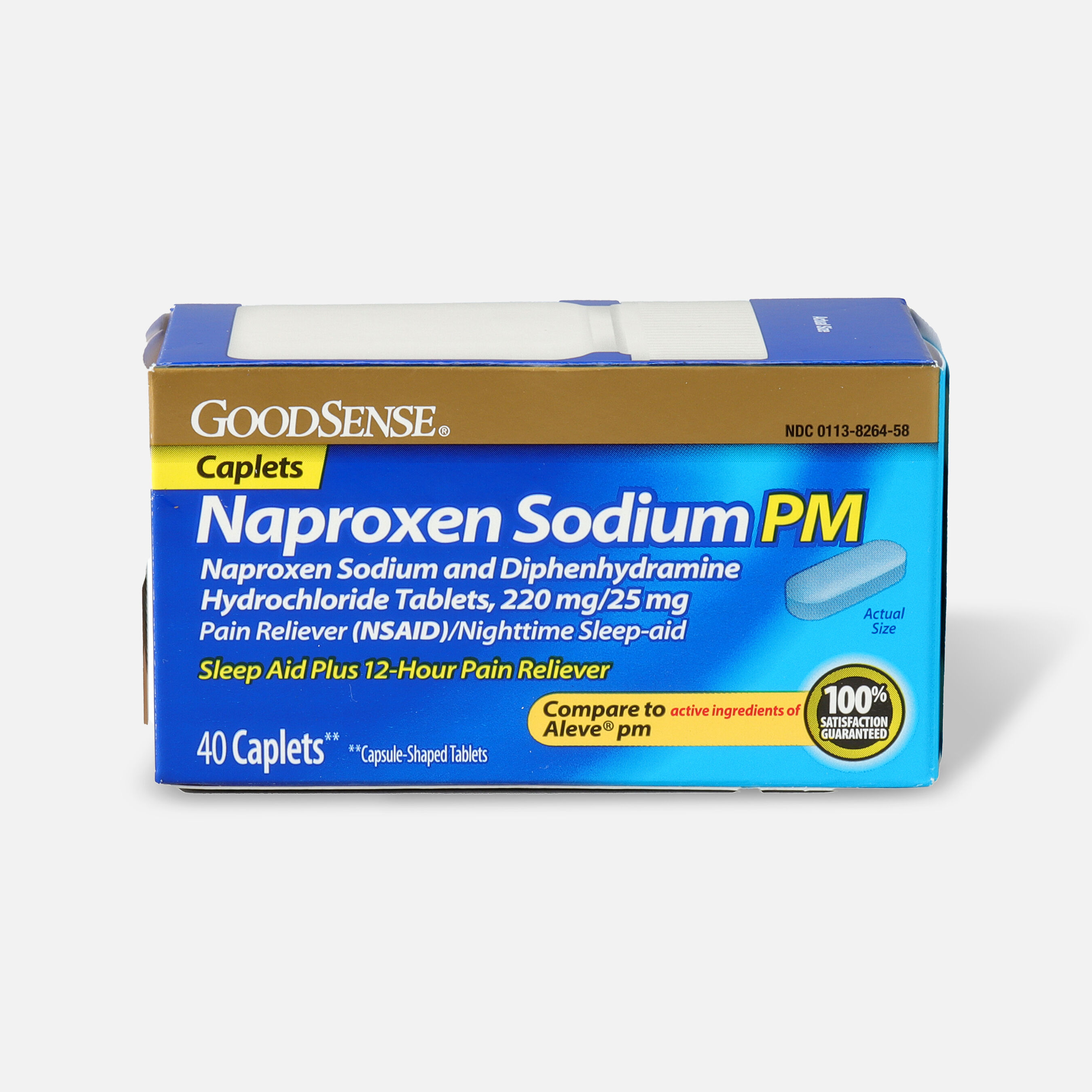GoodSense® Naproxen Sodium PM & Diphenhydramine HCl Caplets, 40 ct