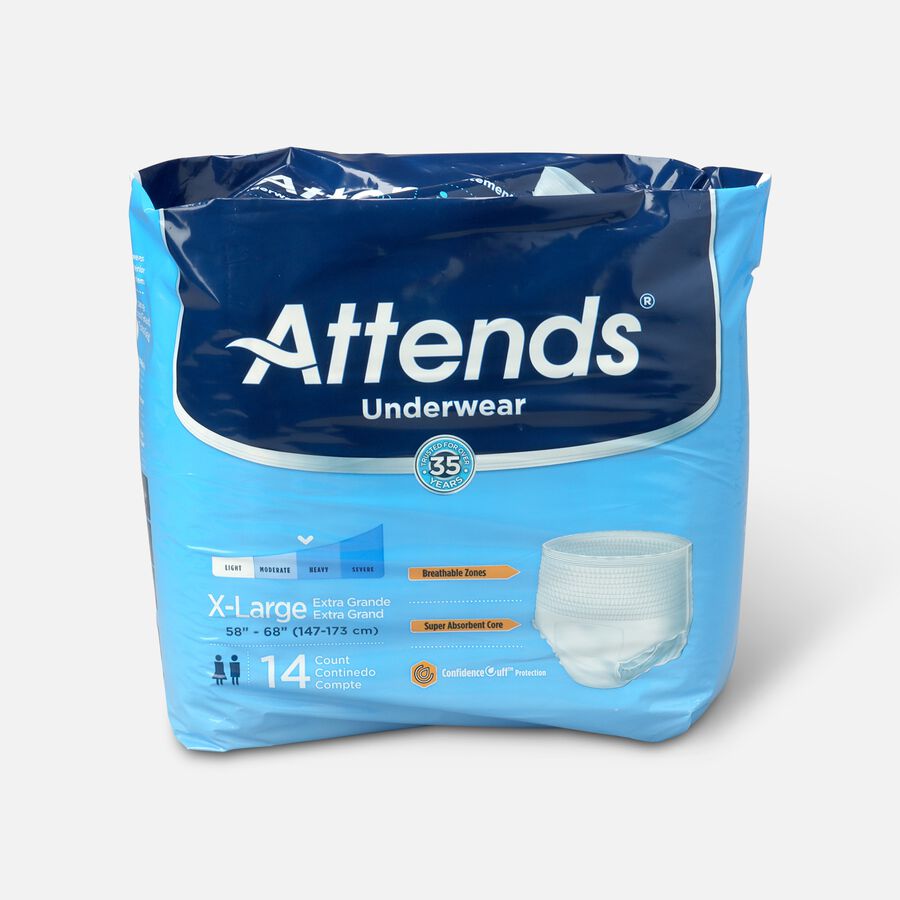 Attends Adult Extra Absorbency Protective Underwear, , large image number 3