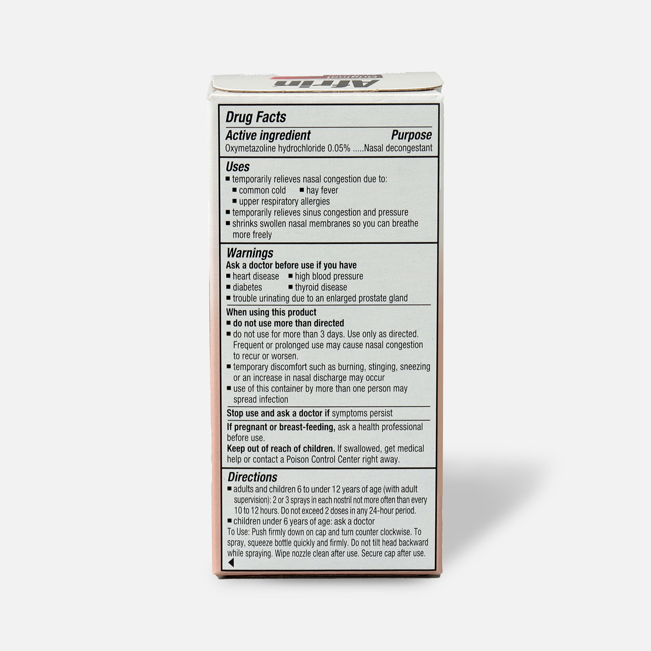 Afrin Original Nasal Spray, 0.5 oz