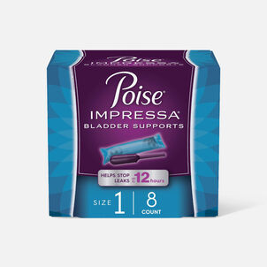 HSA Eligible  Poise Impressa Bladder Supports for Women, Size 1, 8 ct.