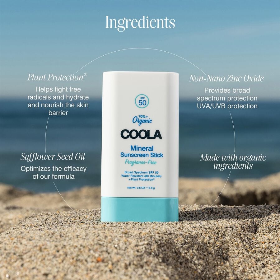 COOLA Mineral Organic Sunscreen Stick (SPF 50), , large image number 1