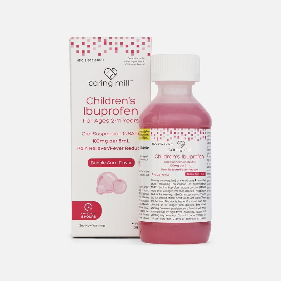 Caring Mill™ Children’s Ibuprofen Pain Reliever/Fever Reducer, 4 fl oz., , large image number 0