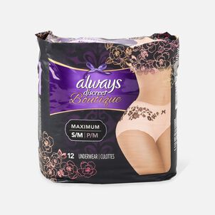 Always Discreet Boutique HighRise Incontinence Underwear Maximum Rosy