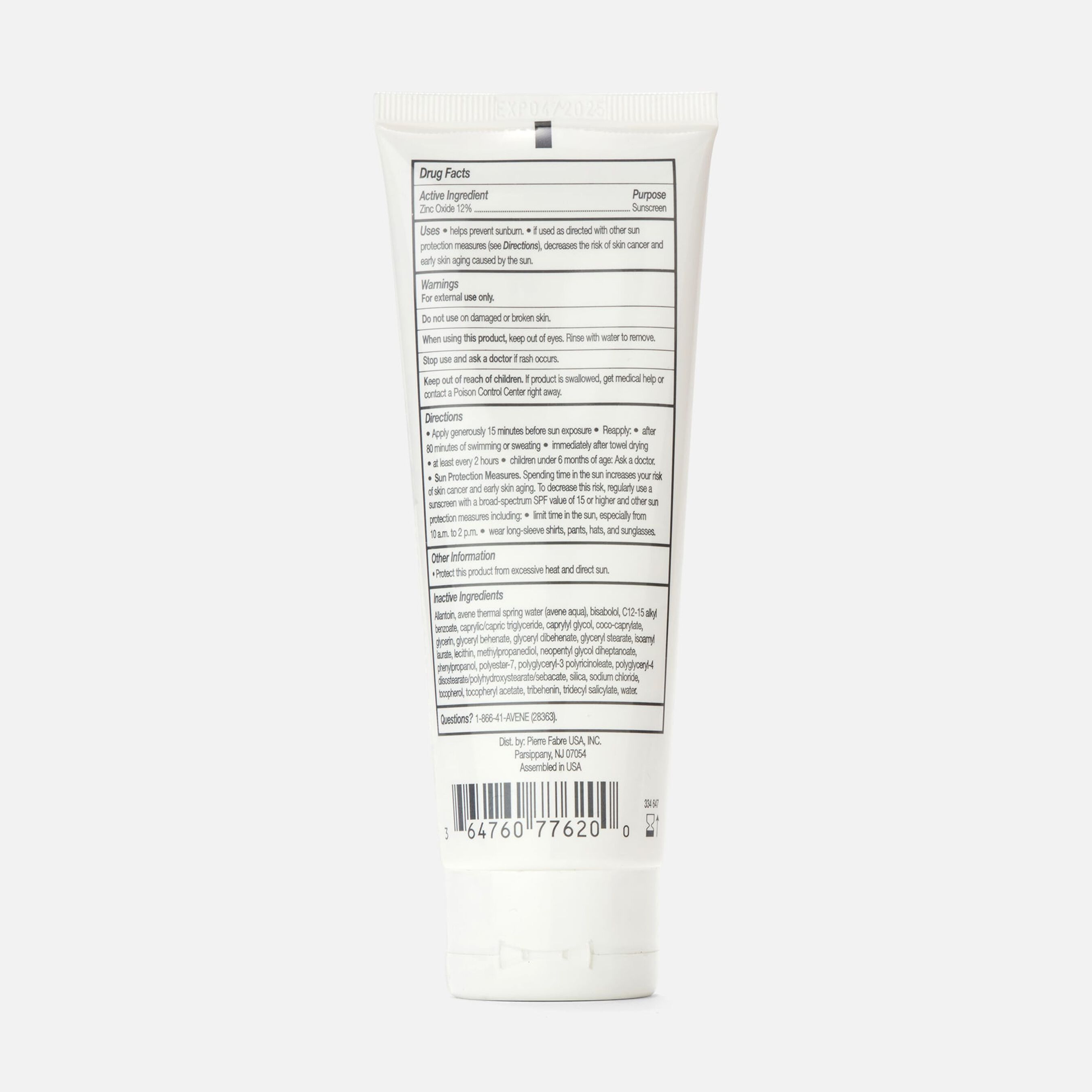 HSA Eligible Avène Mineral Sunscreen Face & Body Lotion HSA Eligible