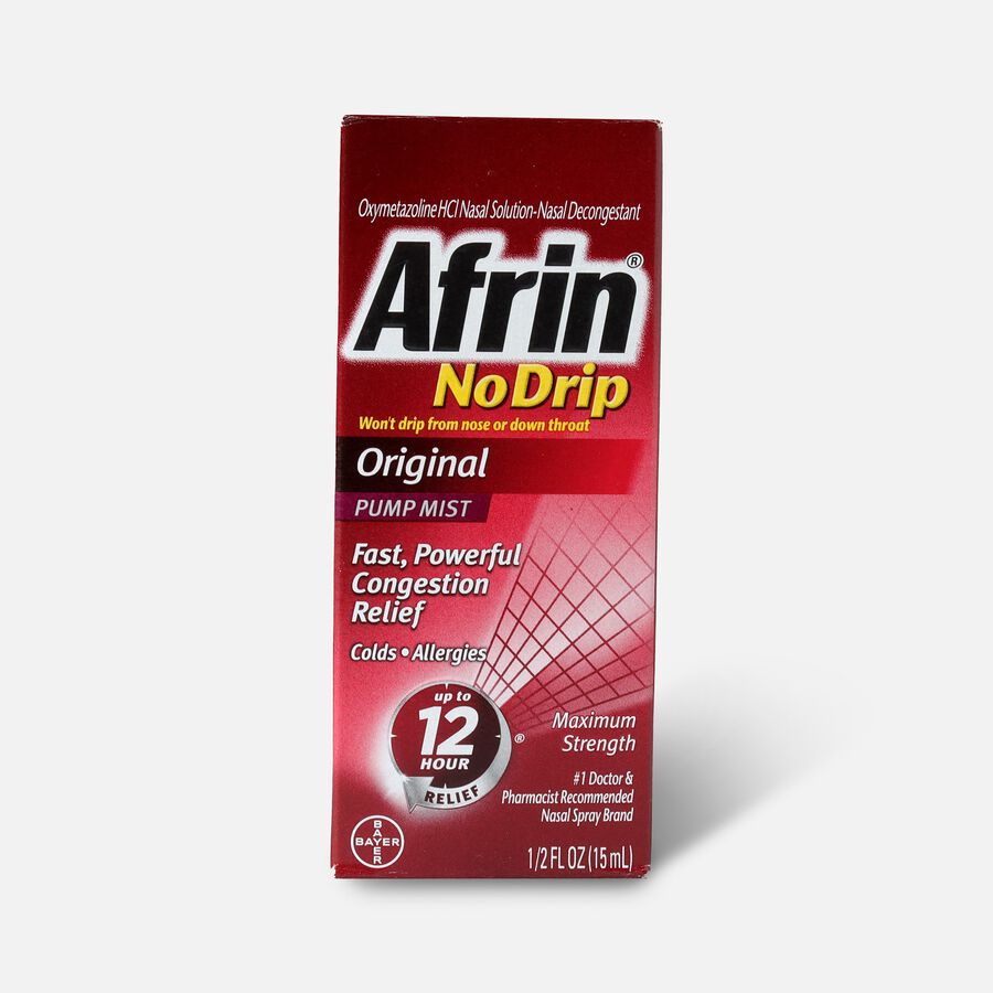 Afrin No Drip Original Nasal Spray, 0.5 oz., , large image number 0