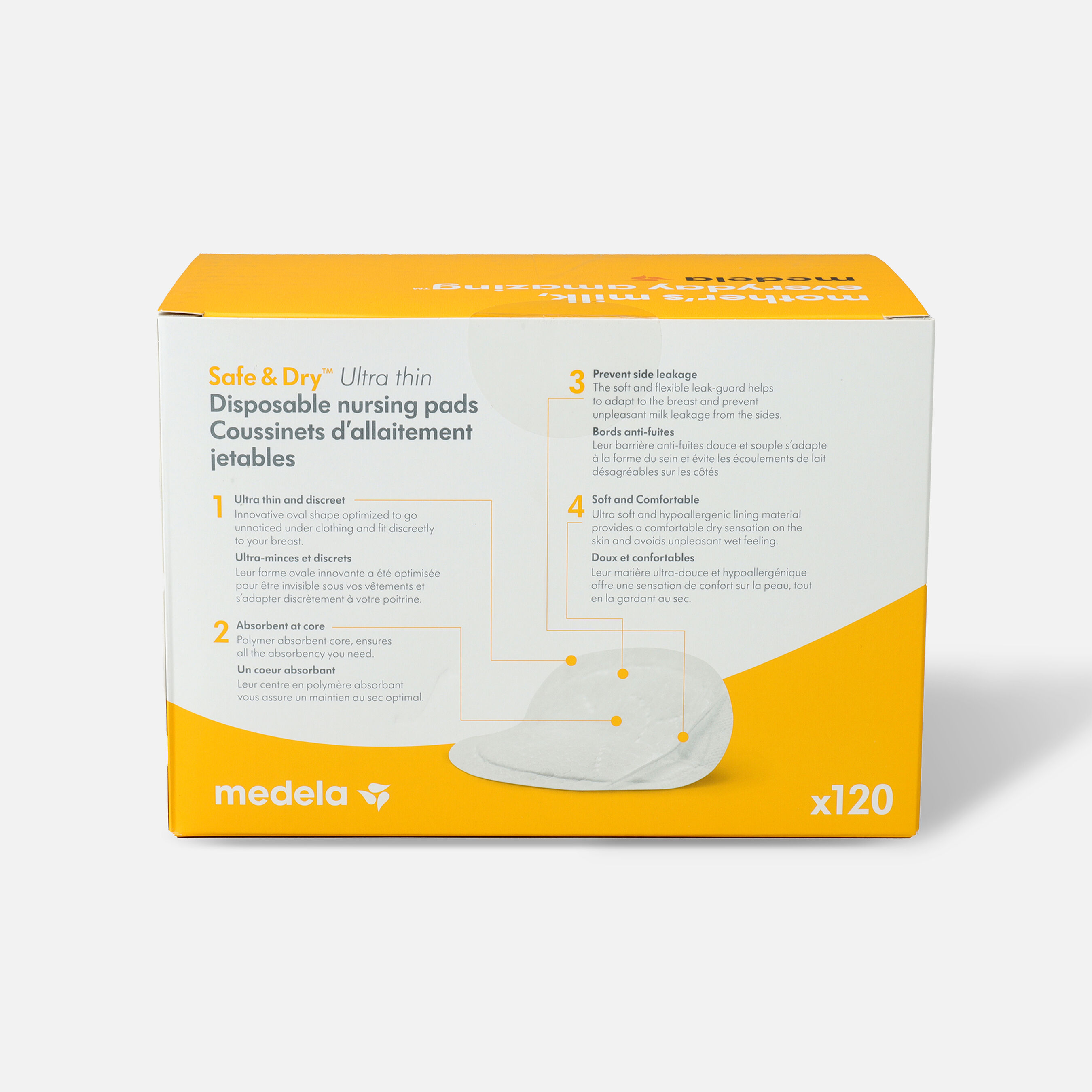 Medela Safe and Dry Thin Disposable Nursing Pad