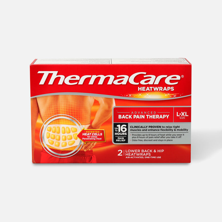 Thermacare Heat Wrap 8HR, Large/XLarge, 2 ct