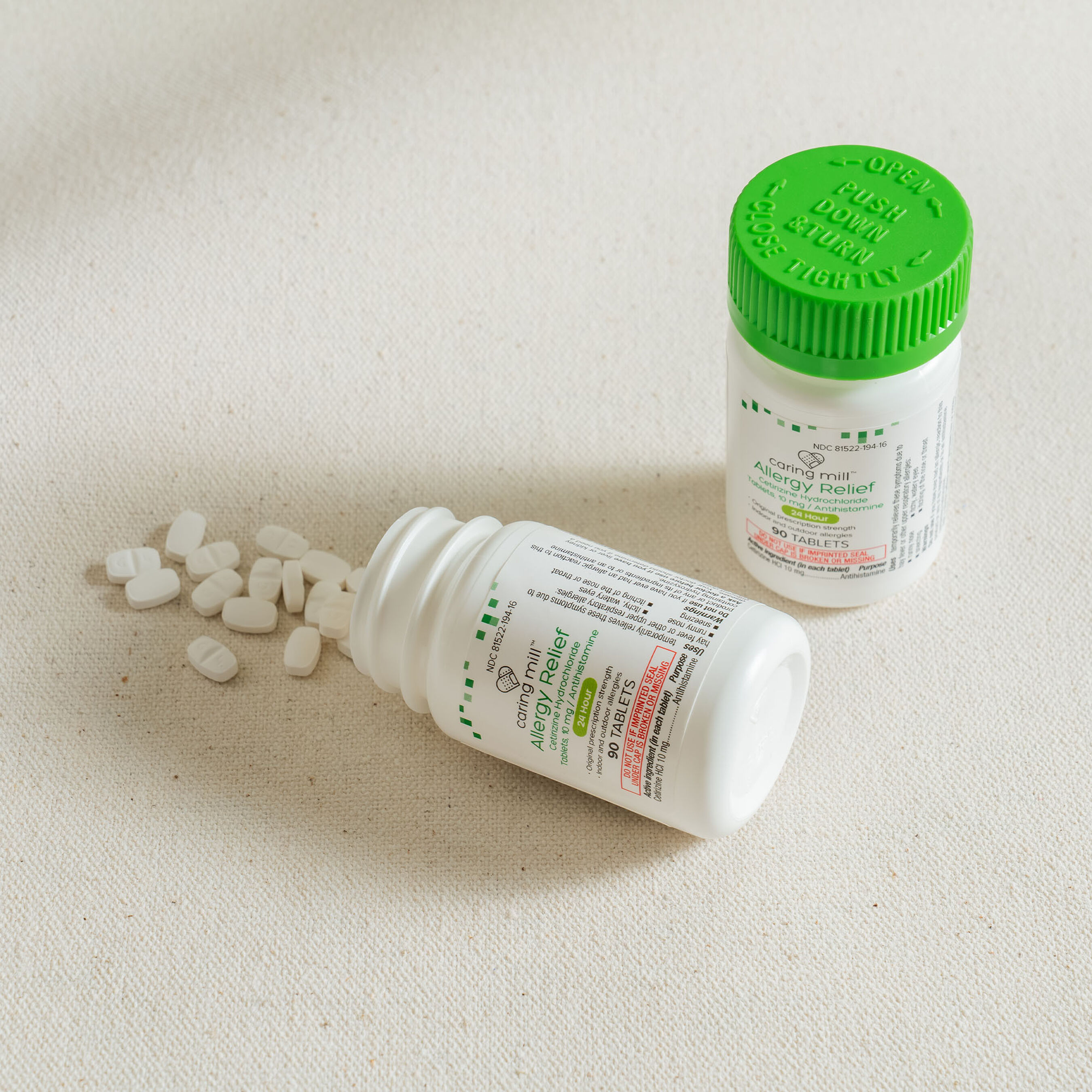 HSA Eligible Caring Mill™ 24-Hour Allergy Relief Cetirizine ...