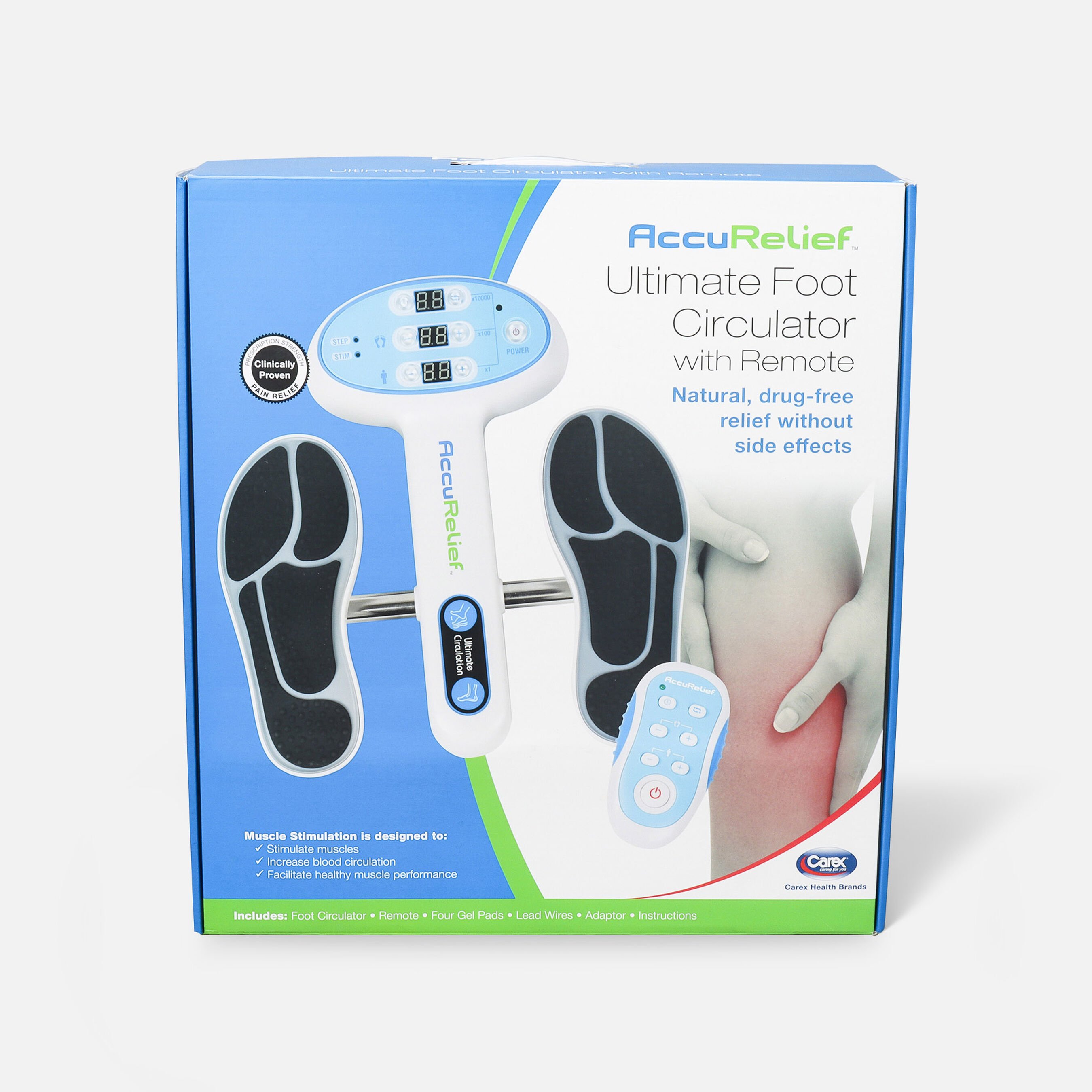 HSA Eligible Carex AccuRelief Ultimate Foot Circulator with Remote
