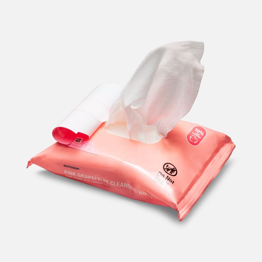 Neutrogena Pink Grapefruit Cleansing Wipes, 25 ct., , large image number 2