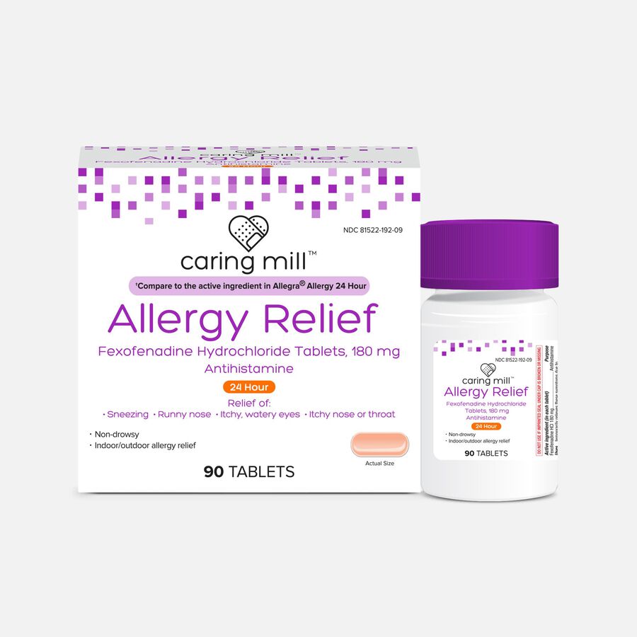 Caring Mill™ Fexofenadine Tablet, 24 hour, , large image number 1