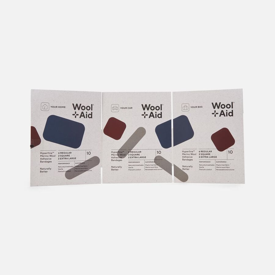 WoolAid Merino Wool Adhesive Bandages, Multipacks, 30 ct., , large image number 0