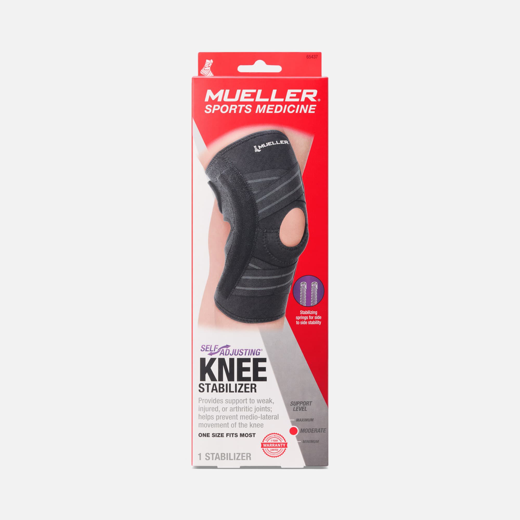 Mueller® Self-Adjusting™ Hinged Knee Brace by Mueller | HSA Store