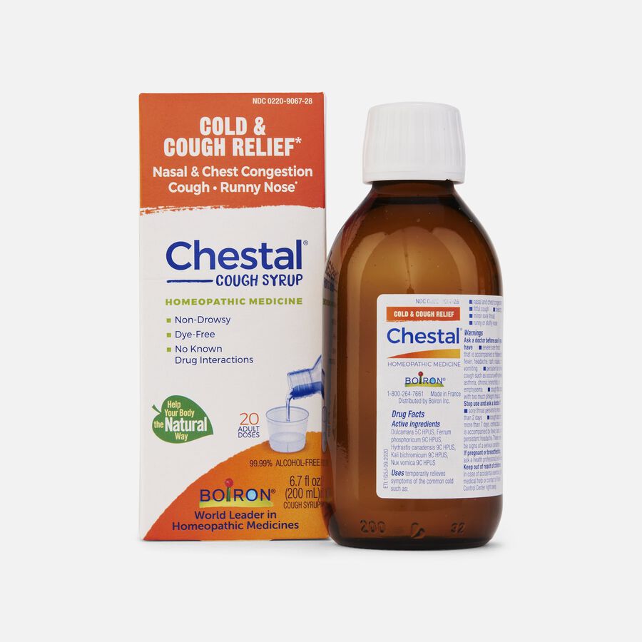 Boiron Chestal Cold & Cough Multi-Symptom Formula for Nasal & Chest Congestion, Cough, Runny Nose, 6.7 fl oz., , large image number 0