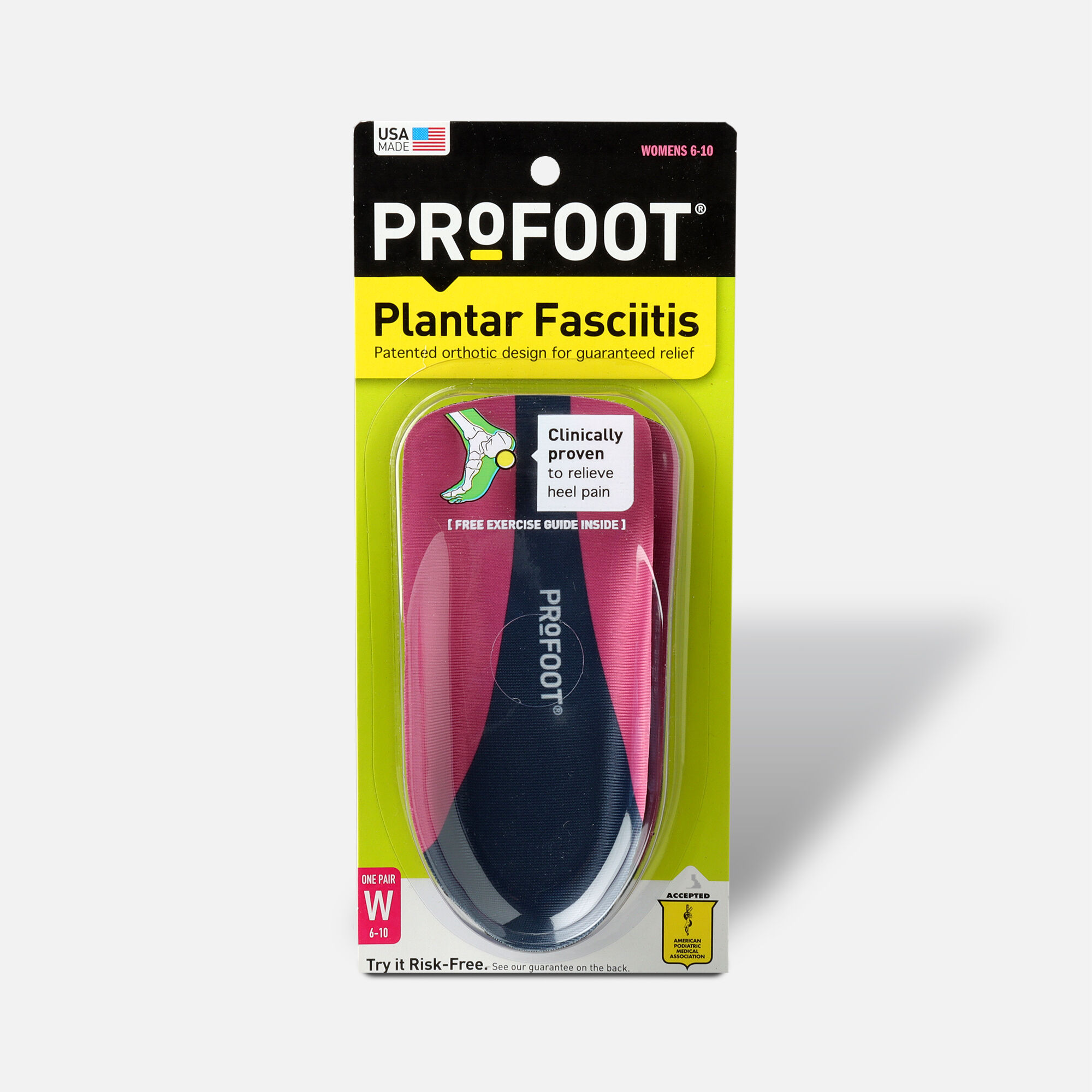 HSA Eligible Profoot Triad Orthotic Insoles for Women 1 pair HSA Eligible