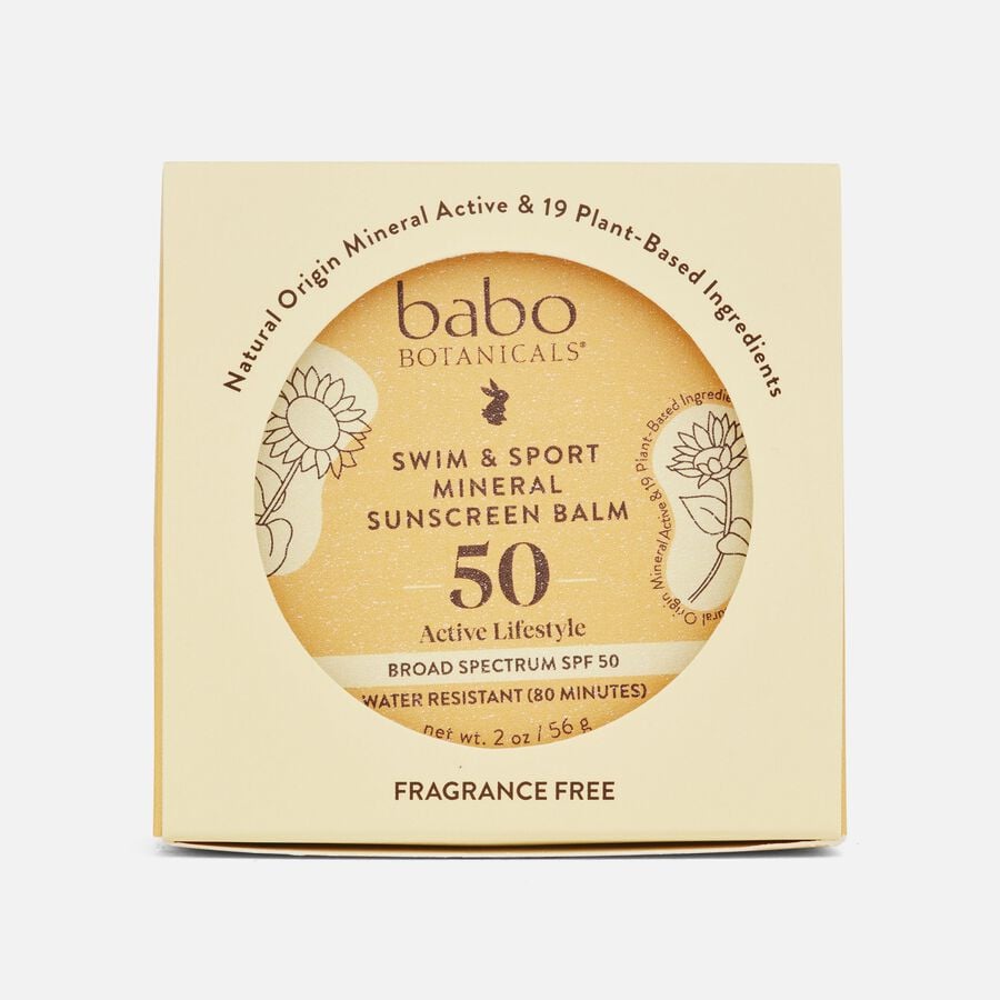Babo Botanicals Swim & Sport Mineral Sunscreen Balm, SPF 50, 2 oz., , large image number 2