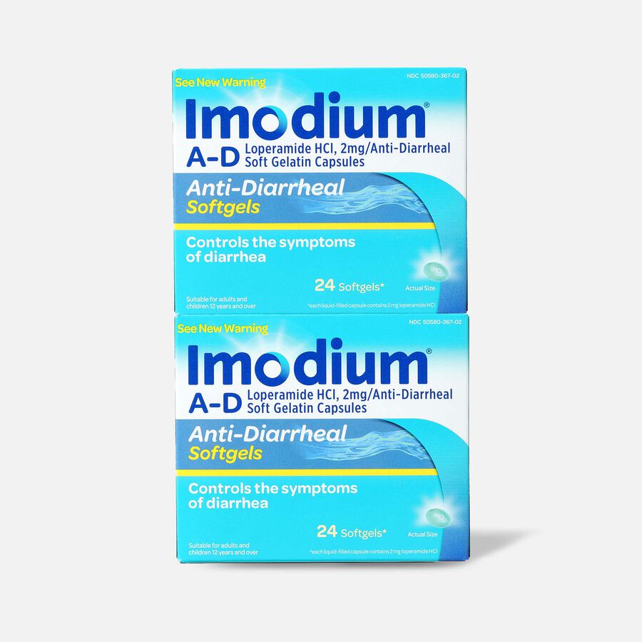 Imodium A-D Anti-Diarrheal, Softgels 24 ct. (2-Pack), , large image number 0