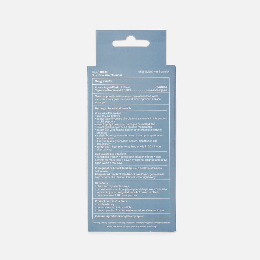 Nufabrx Weighted Neck Wrap with Pain-Relieving Medicine, , large image number 4