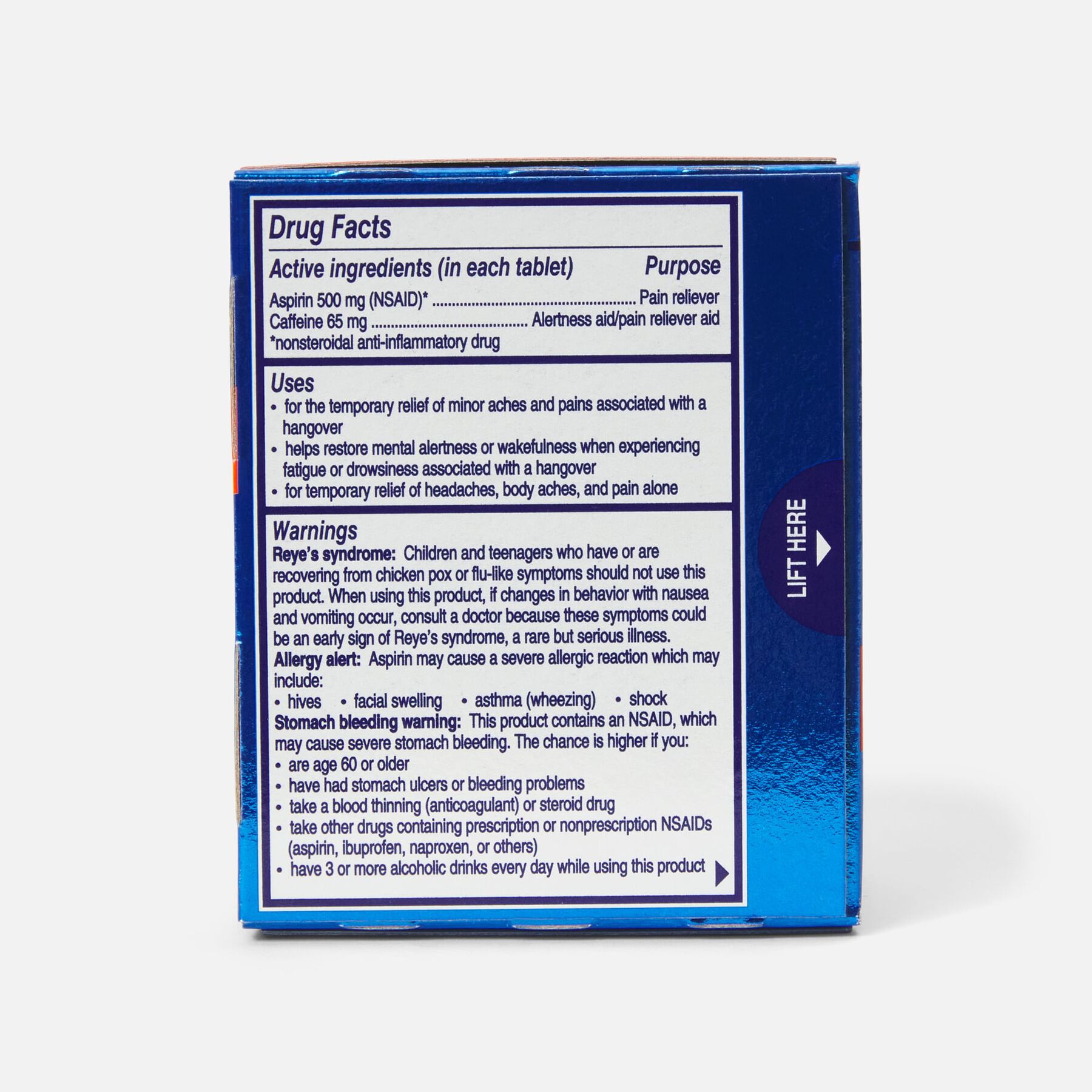 AlkaSeltzer Hangover Relief Effervescent Tablets Formulated for Fast