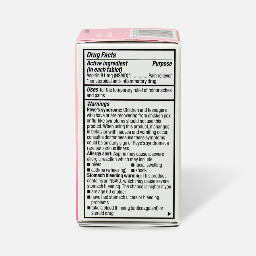 GoodSense&reg; Aspirin 81 mg Low Dose Chewable Tablets, , large image number 1