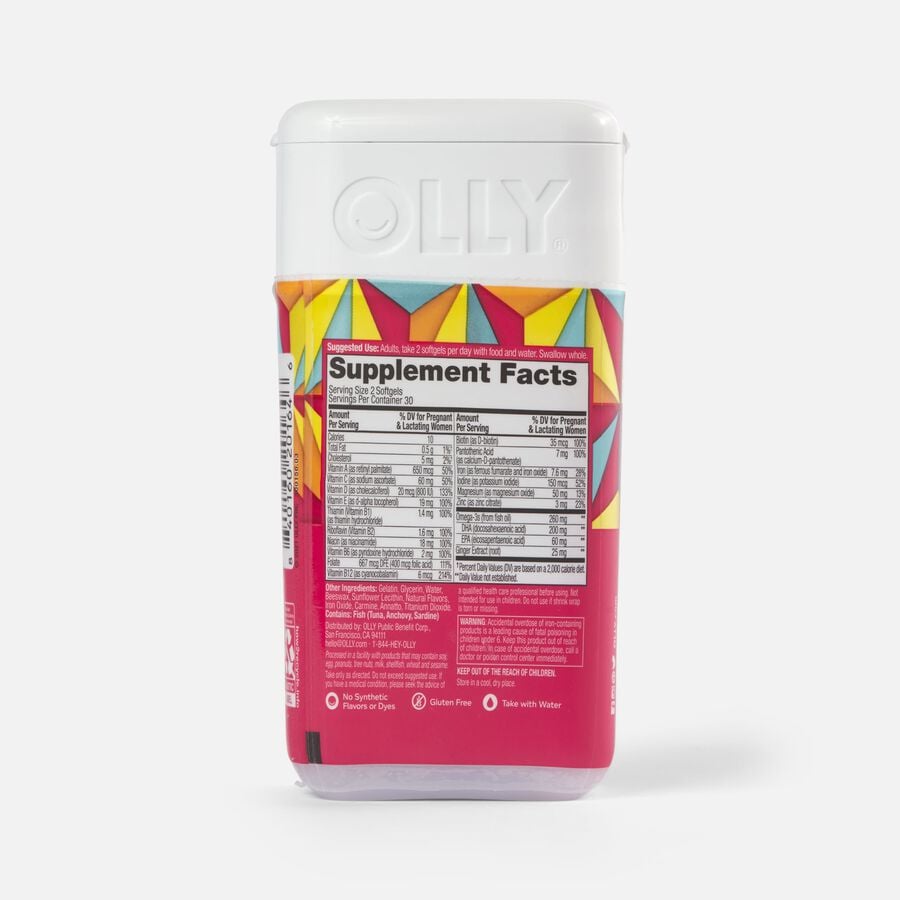 OLLY Ultra Strength Prenatal Multivitamin Softgels, 60 ct., , large image number 1