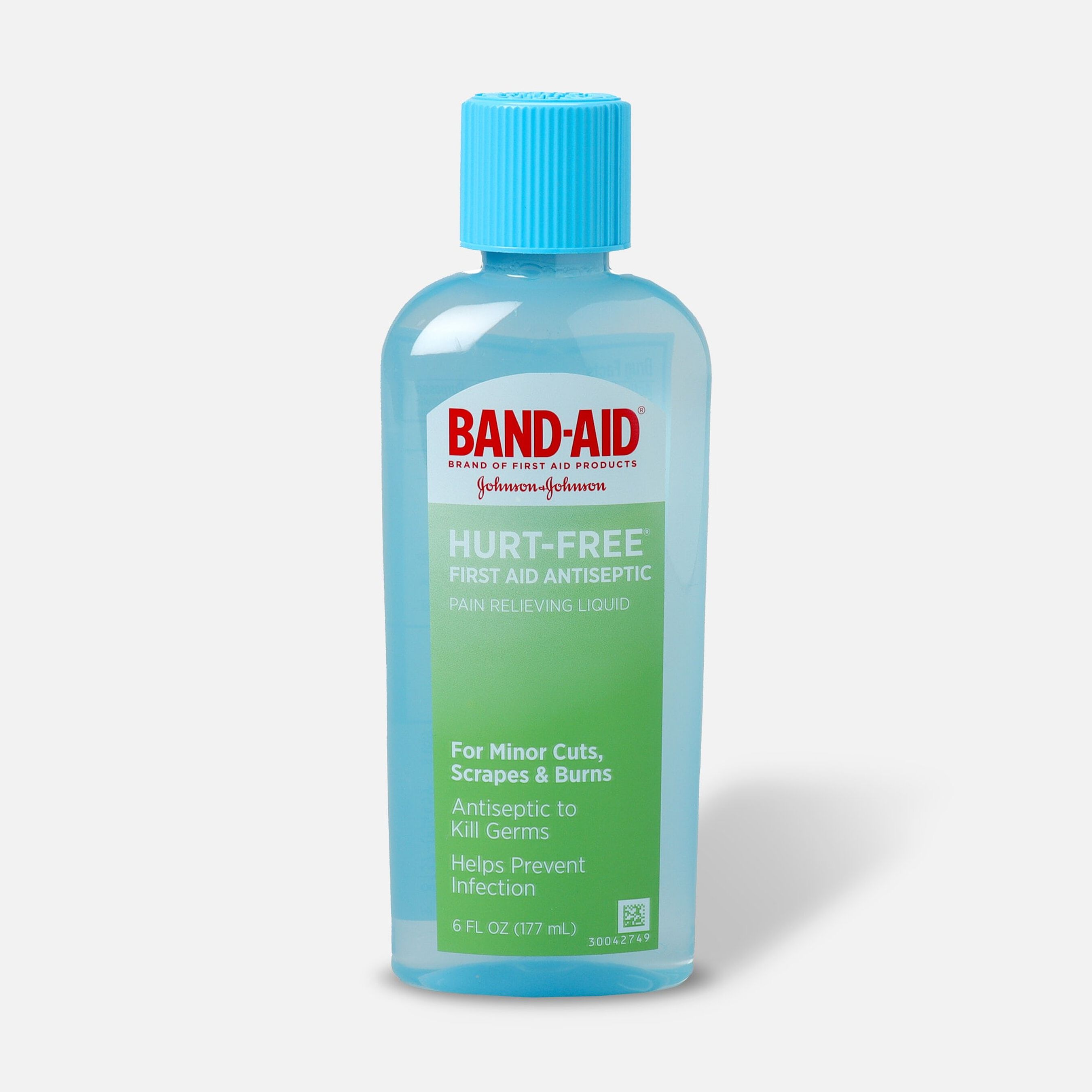 BandAid Antiseptic Wash, HurtFree, 6 fl oz