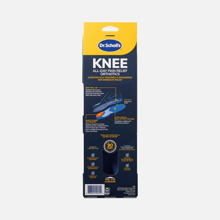 Dr. Scholl's Men's Knee Pain Relief Orthotics, Men&rsquo;s 8&ndash;14, One Pair, , large image number 1