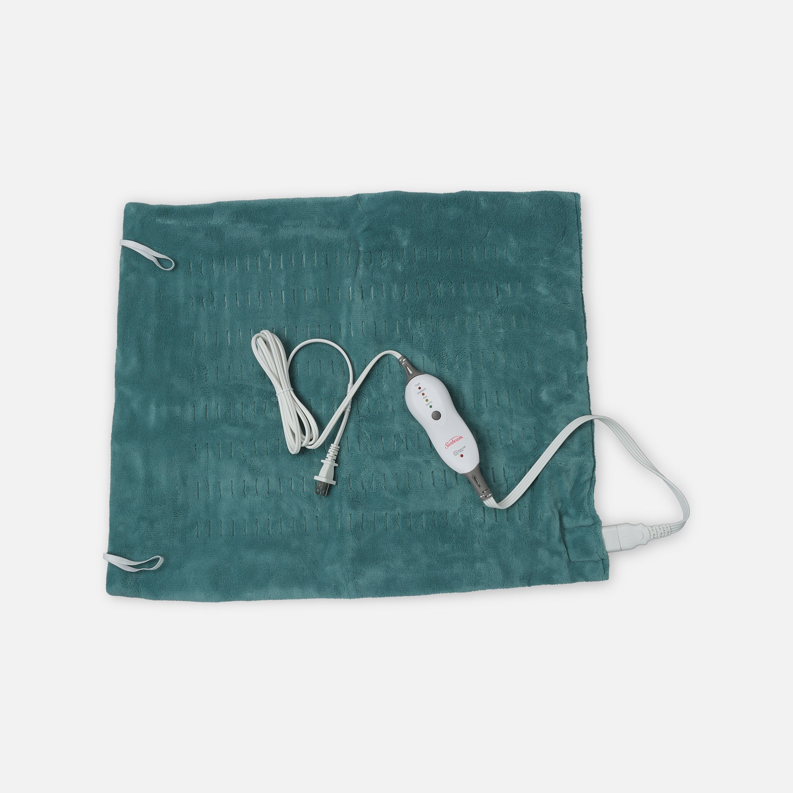 HSA Eligible Sunbeam Premium 2XLarge Plush Heating Pad, Dark Teal, 4
