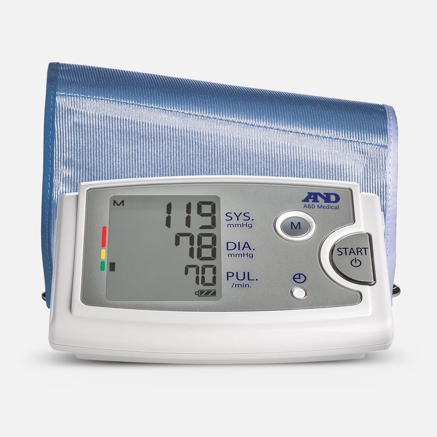 A&D Medical Blood Pressure Monitor with Extra-large Cuff and AC Adapter, , large image number 0