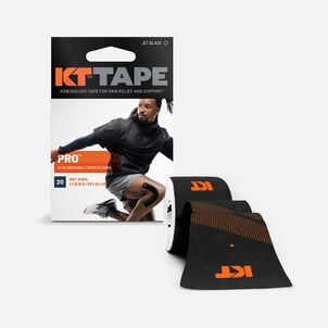 KT TAPE PRO, Pre-cut, 20 Strip, Synthetic, Jet Black