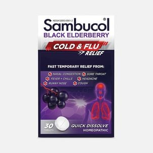 Sambucol Homeopathic Cold & Flu Relief Tablets