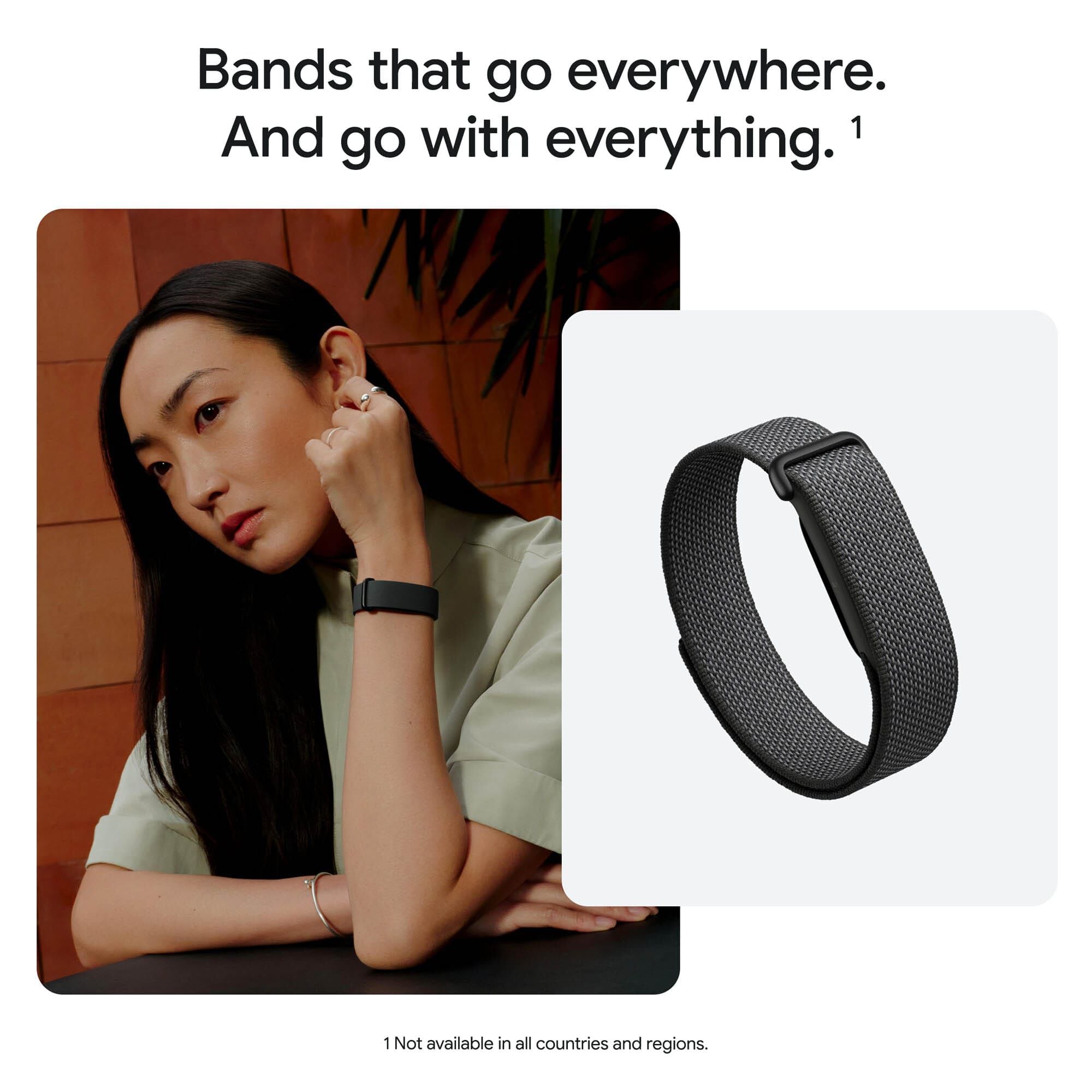 Google Fitbit Air, Screenless Fitness and Health Tracker, Obsidian