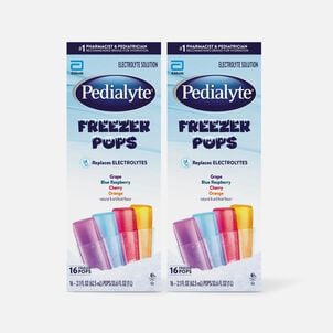 Pedialyte Freezer Pops, Assorted Flavors, 16ct. / 2.1 oz. (2-Pack)