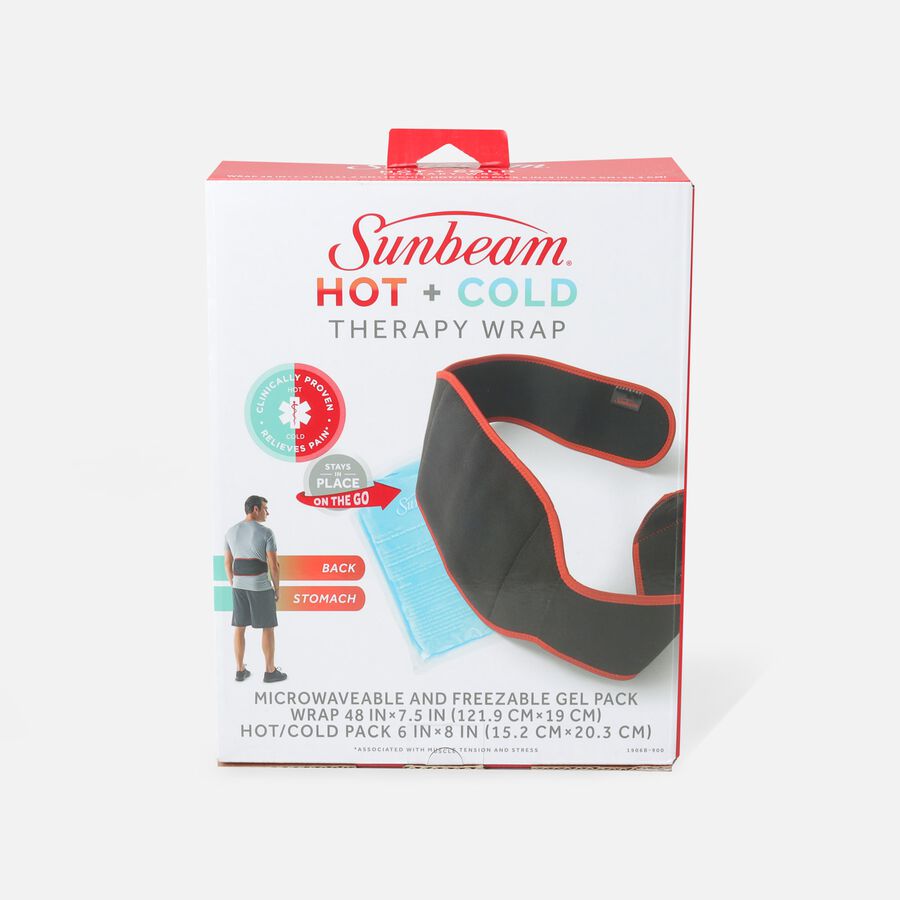Sunbeam Hot + Cold Therapy Back Wrap With Gel Pack, , large image number 0