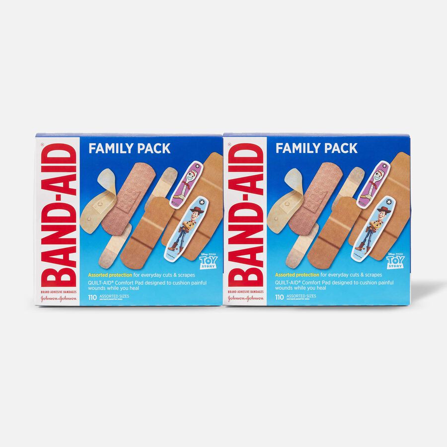 Band-Aid Family Pack Adhesive Bandages, 110 ct. (2-Pack), , large image number 0